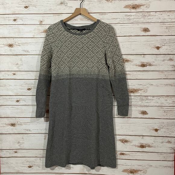 Lafayette148 New York Wool Cashmere Blend Sweater Dress - Gray - Small - Picture 10 of 11